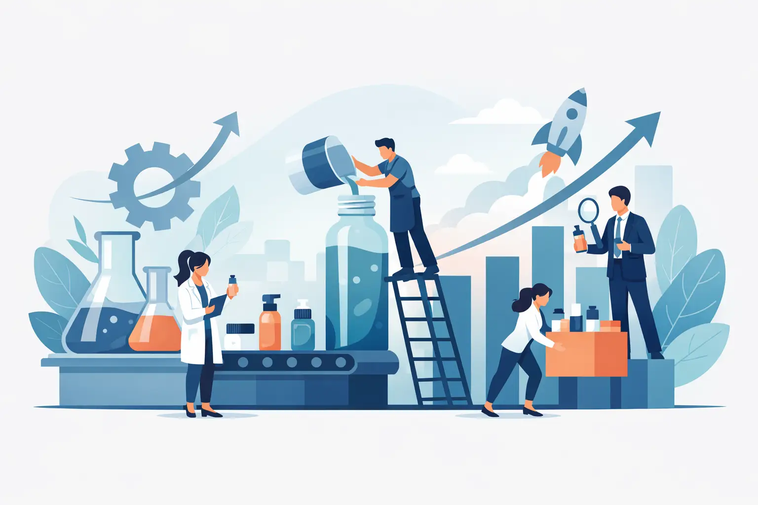 Cosmetic Product Scale Up Process for Brand Growth