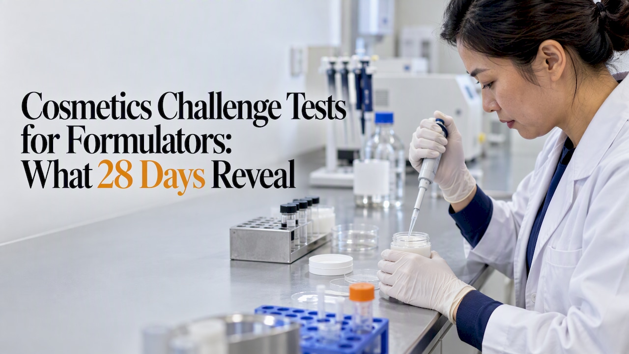 You are currently viewing Cosmetics Challenge Tests for Formulators: What 28 Days Reveal