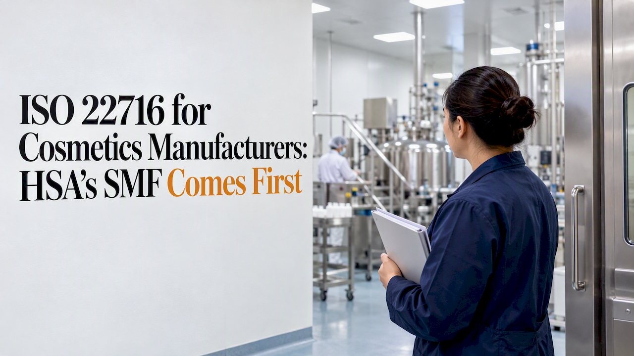 You are currently viewing ISO 22716 for Cosmetics Manufacturers: HSA’s SMF Comes First