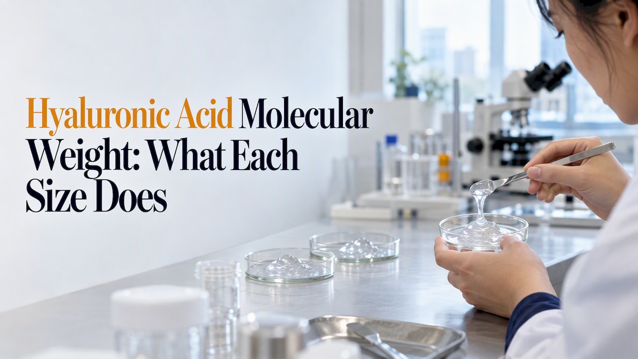 You are currently viewing Hyaluronic Acid Molecular Weight: What Each Size Does