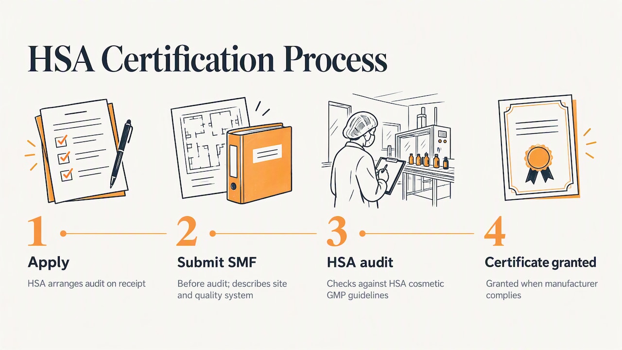 HSA GMP certification: how it works — overview diagram